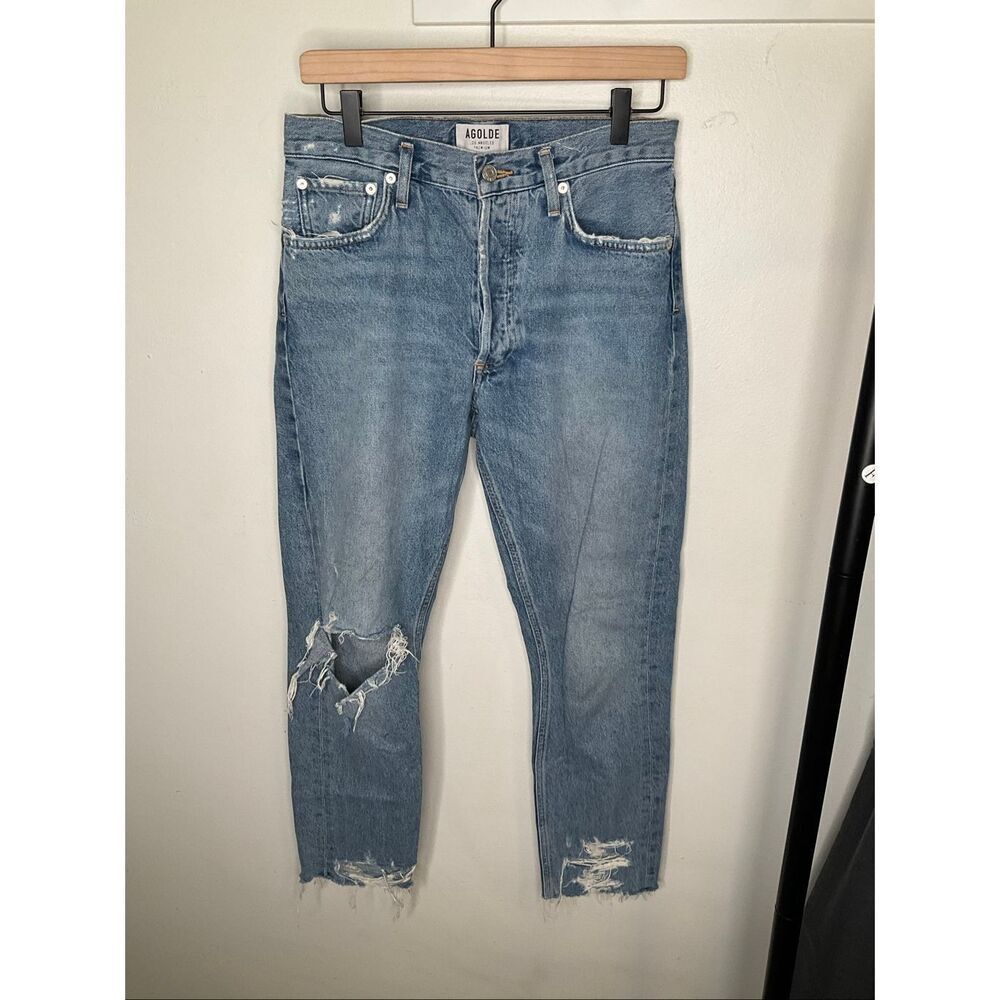 Agolde High Rise Jamie Straight Leg Jeans - Picture 2 of 11